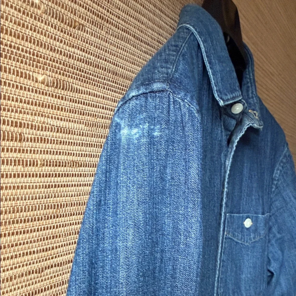 Todd Snyder Indigo Button Down Shirt - Picture 6 of 12